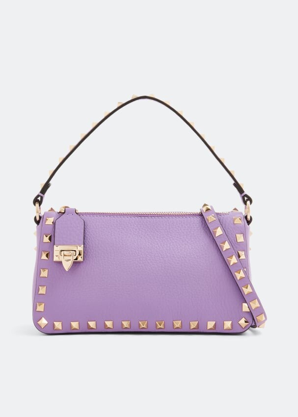 

Сумка VALENTINO GARAVANI Small Rockstud shoulder bag, фиолетовый