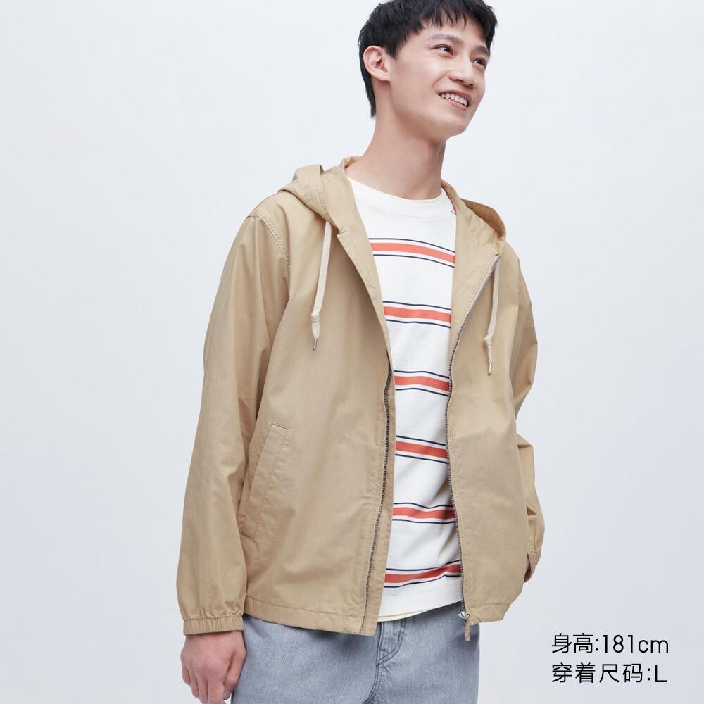 

Куртка с капюшоном унисекс Uniqlo, бежевый