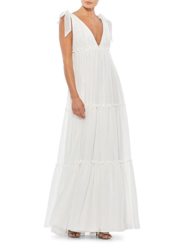 

Платье Ярусное Mac Duggal, белый