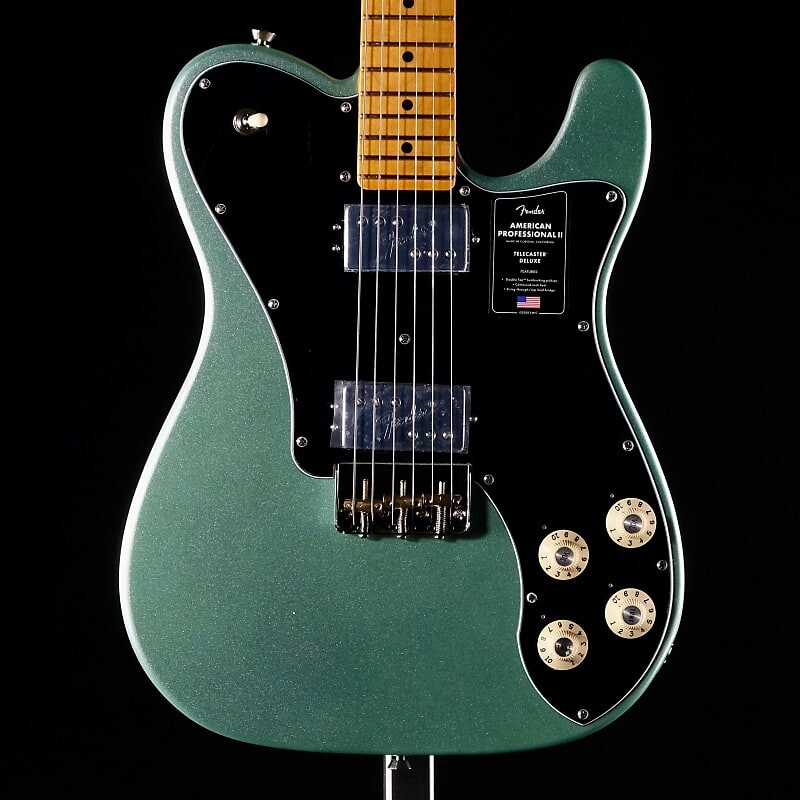 

Fender American Professional II Telecaster Deluxe - Mystic Surf Green с кленовой накладкой