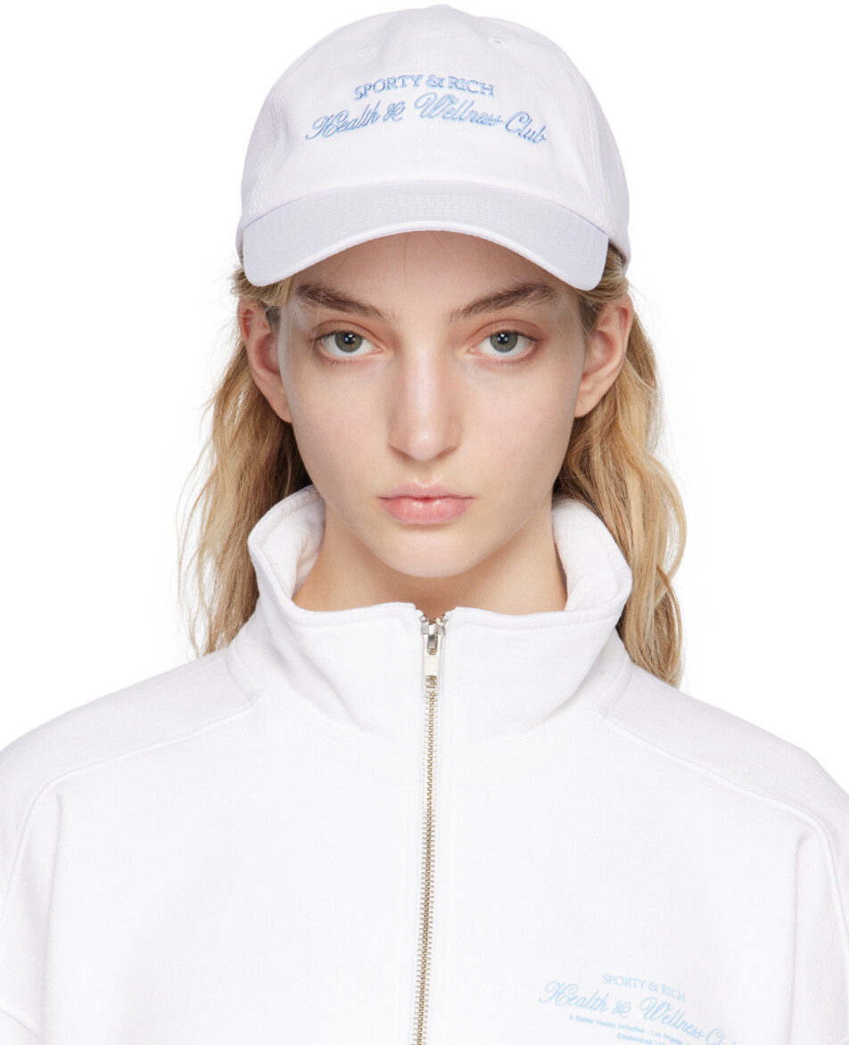 

Бело-синяя кепка H&W Club Sporty & Rich