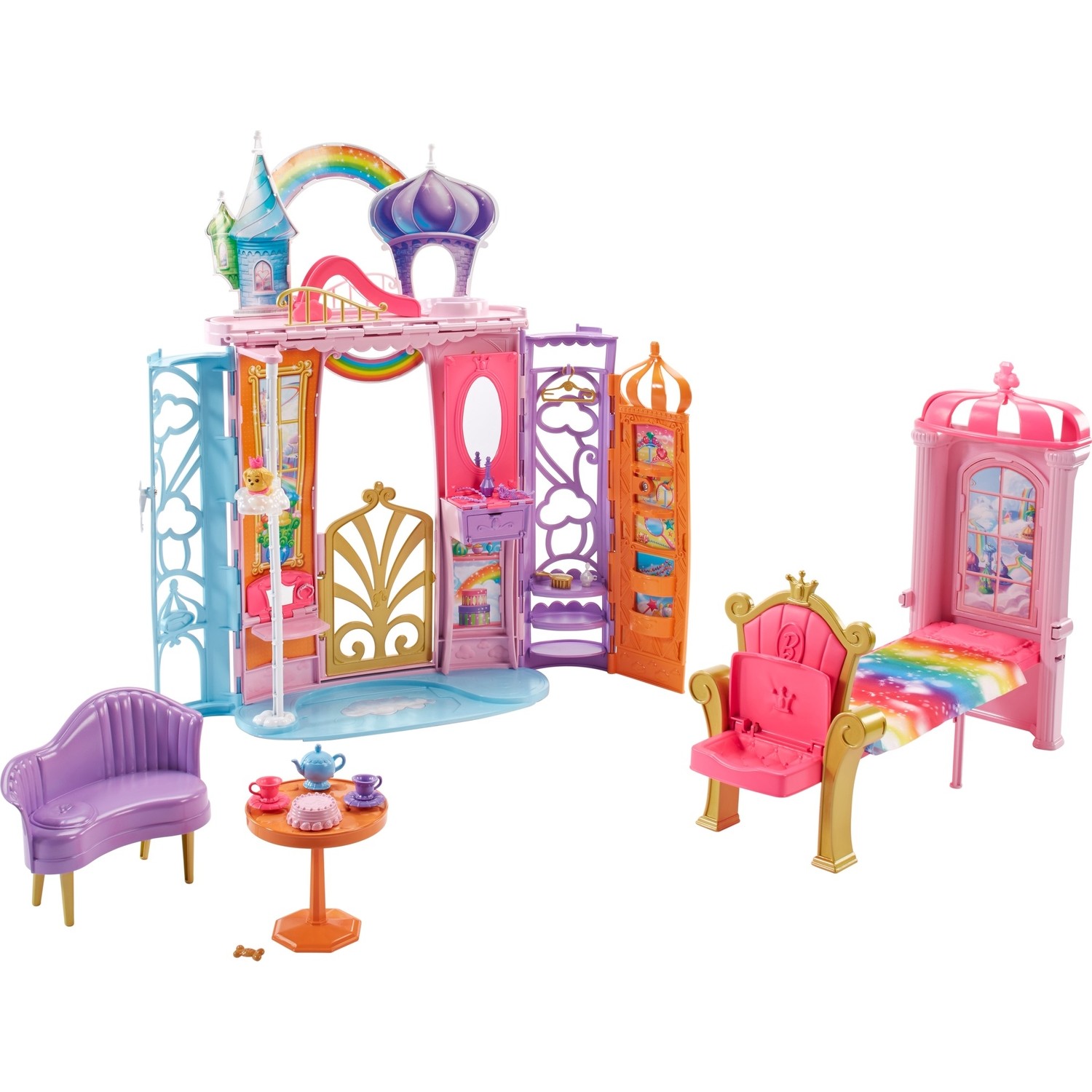 Игровой набор Barbie Dreamtopia Castle барби кемпер dreamcamper автомобильный игровой набор barbie camper hcd46