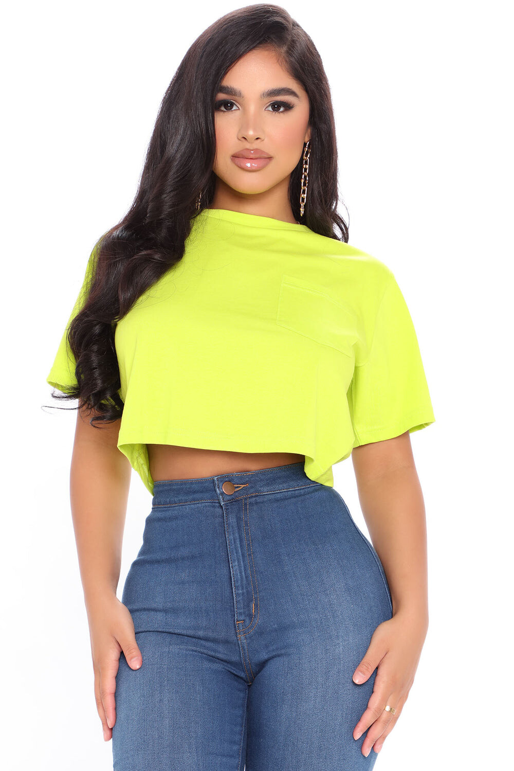 

Топ Fashion Nova ZDCJ100, зеленый