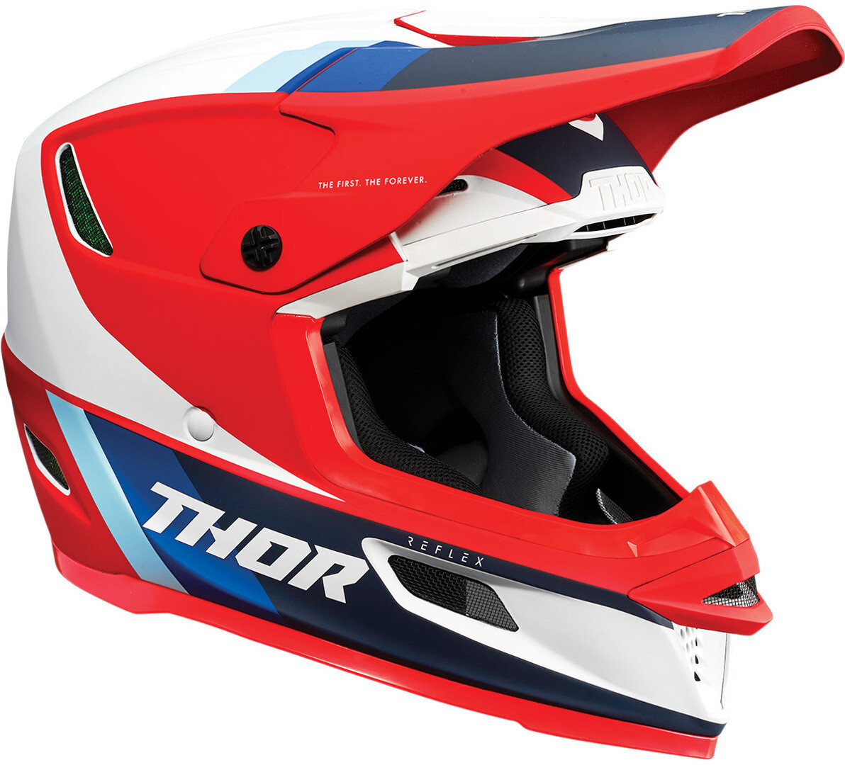 

Thor Reflex Apex MIPS ECE Мотокросс шлем, красный/белый/синий