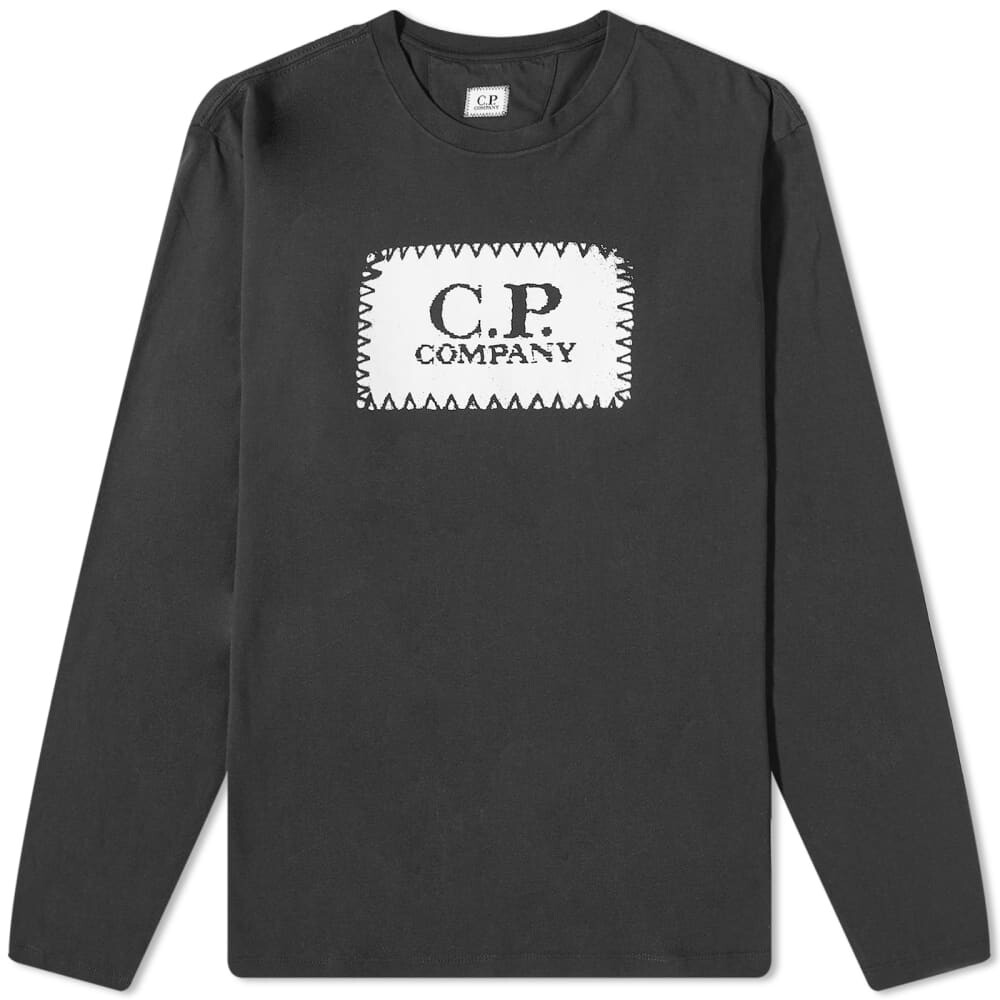 

Футболка C.P. Company Long Sleeve Patch Logo Tee, Серый