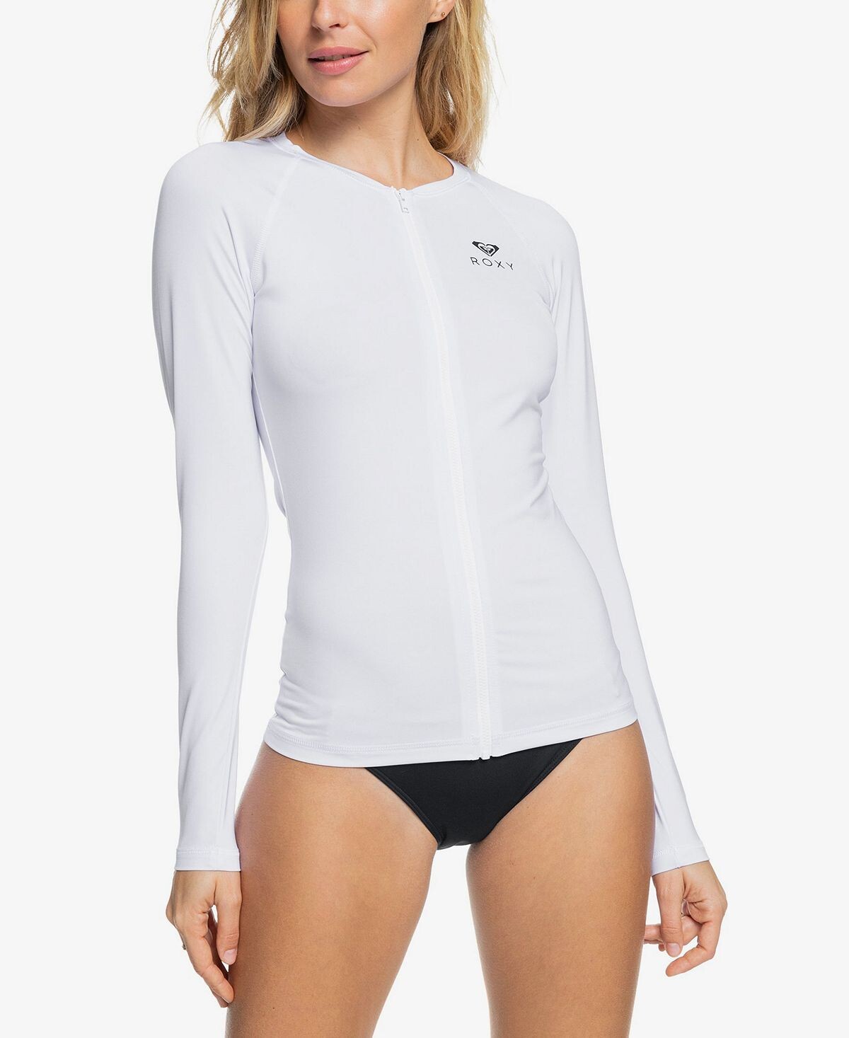 

Рашгард на молнии essentials для юниоров Roxy, белый