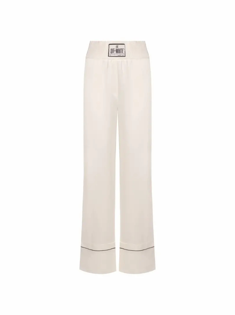 Атласные широкие брюки Off-White