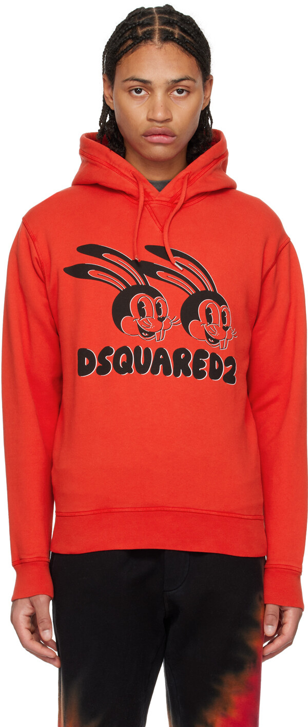 

Красная толстовка с капюшоном Lunar N.Y. Dsquared2, Красный