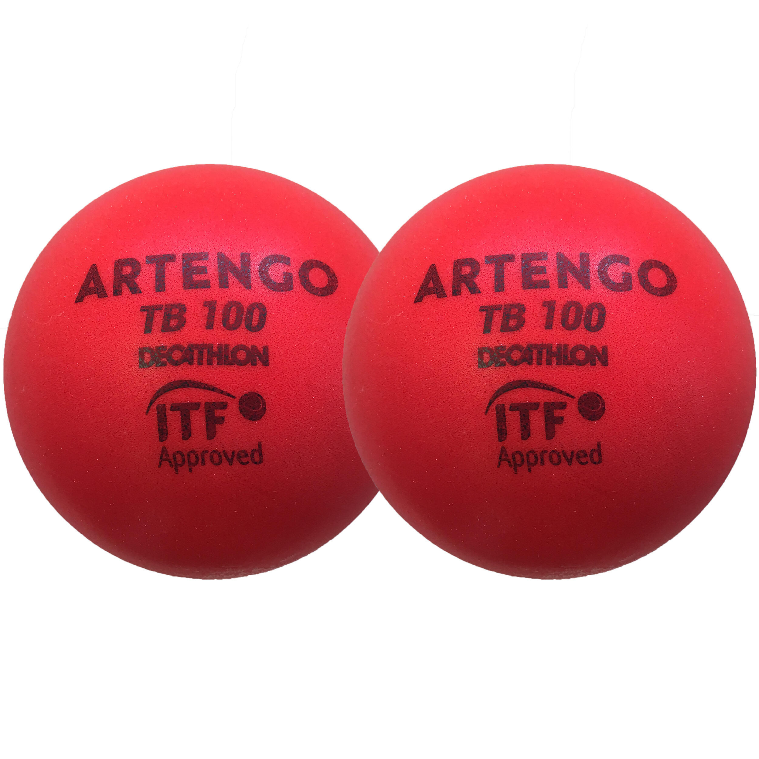 Теннисные мячи TB100 Foam 2-Pack 9 cm Red ARTENGO - фото