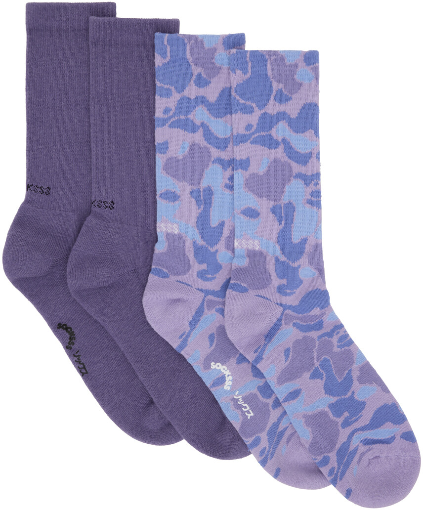 

Набор из двух пар фиолетовых носков SOCKSSS