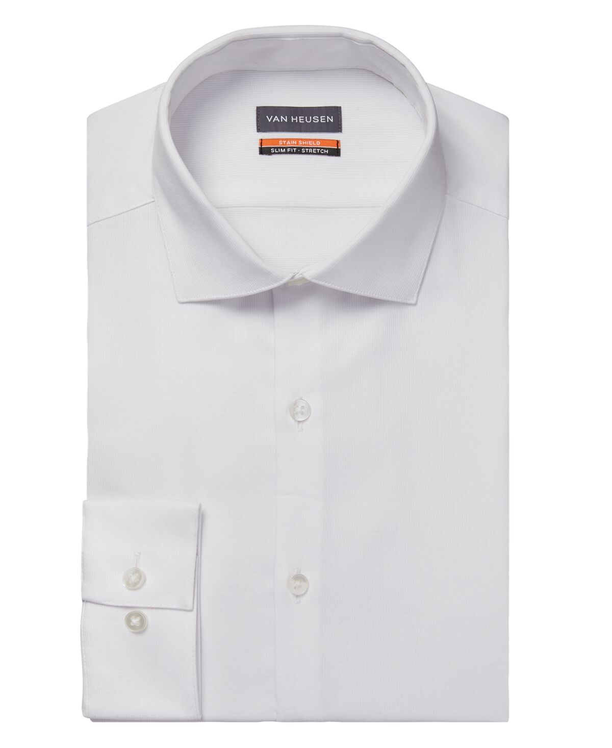 

Мужская классическая рубашка stain shield slim fit Van Heusen, белый