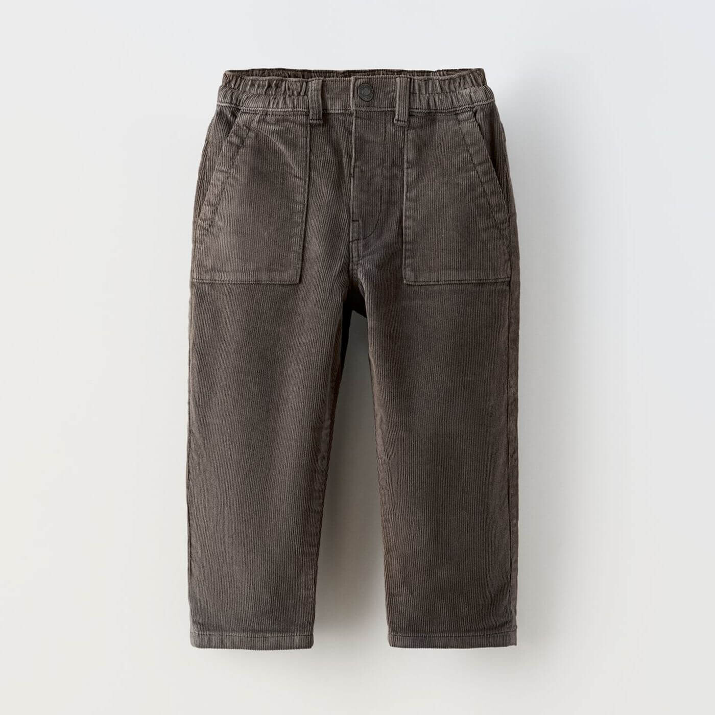 

Брюки Zara Corduroy, серый