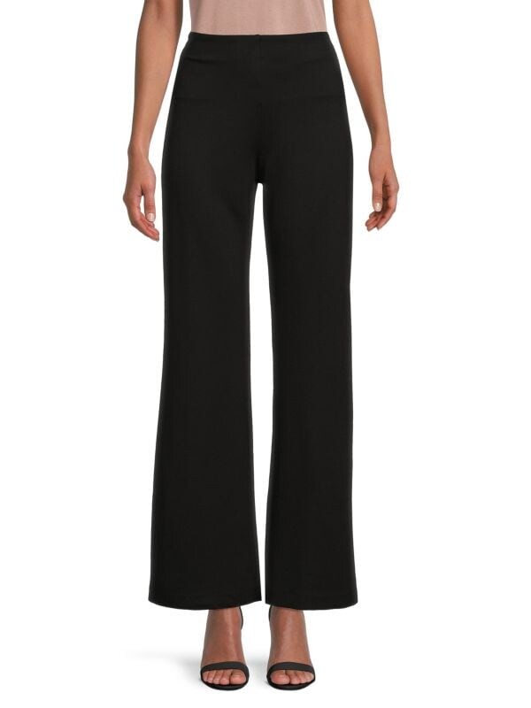 

Однотонные широкие брюки Elie Elie Tahari Black