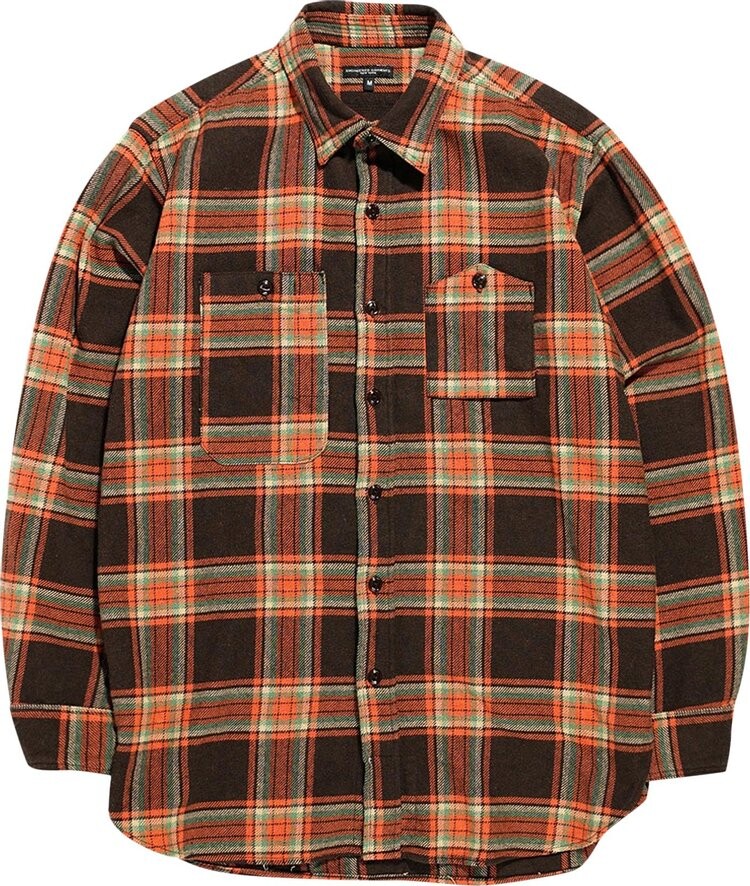 

Рубашка Engineered Garments Work Shirt 'Brown/Orange', разноцветный