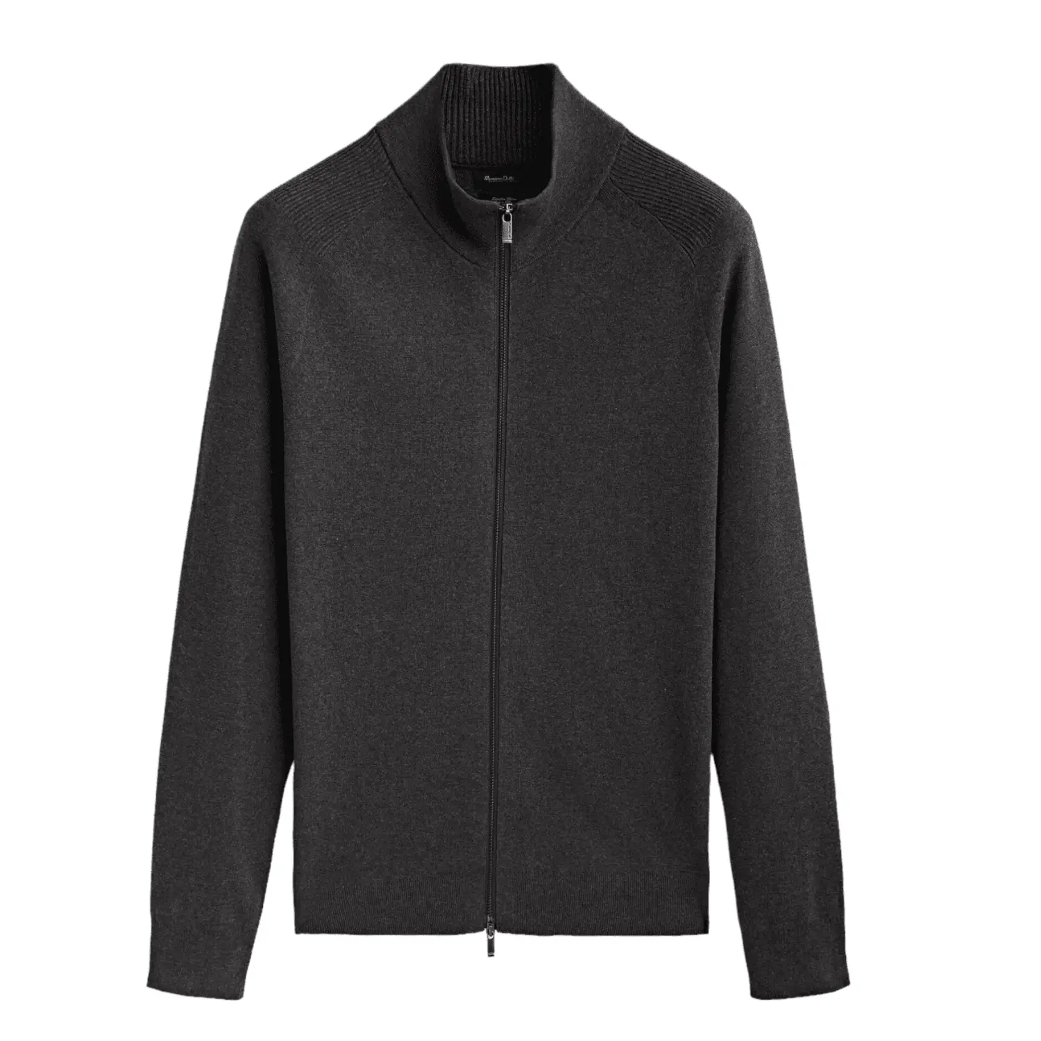 

Кардиган Massimo Dutti 100% Cotton With Zip, серый