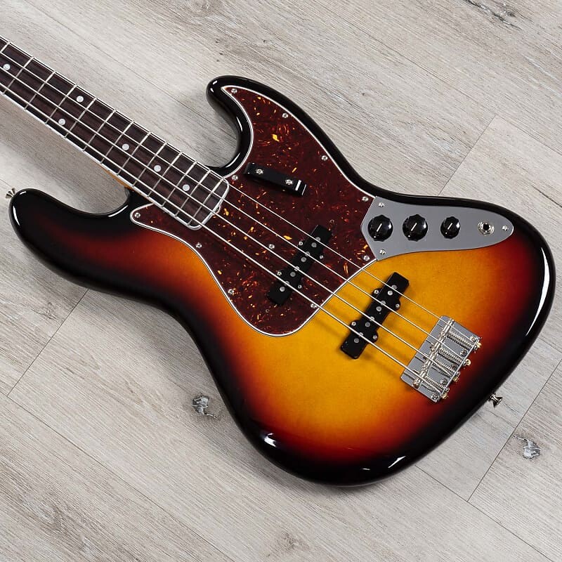 

Fender American Vintage II 1966 Jazz Bass, гриф из палисандра, 3 цвета Sunburst 0190170800