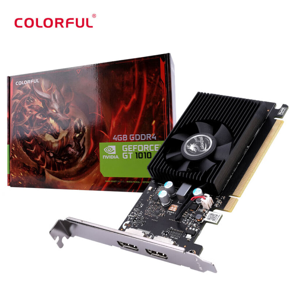 

Видеокарта Colorful GeForce GT 1010 LP 4GB D4
