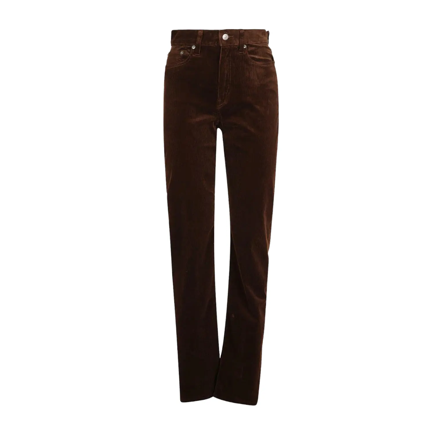 

Брюки Ralph Lauren Button Detailed Straight Leg, коричневый
