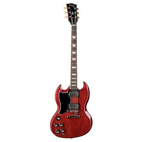 Гитара Gibson SG Standard 61 для левшей Vintage Cherry с футляром SG Standard 61 Left Handed Guitar Vintage Cherry with Case guitar pick guitarist retro vintage t shirt