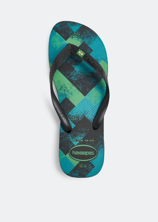 

Шлепанцы HAVAIANAS Brazil fresh flip flops, зеленый