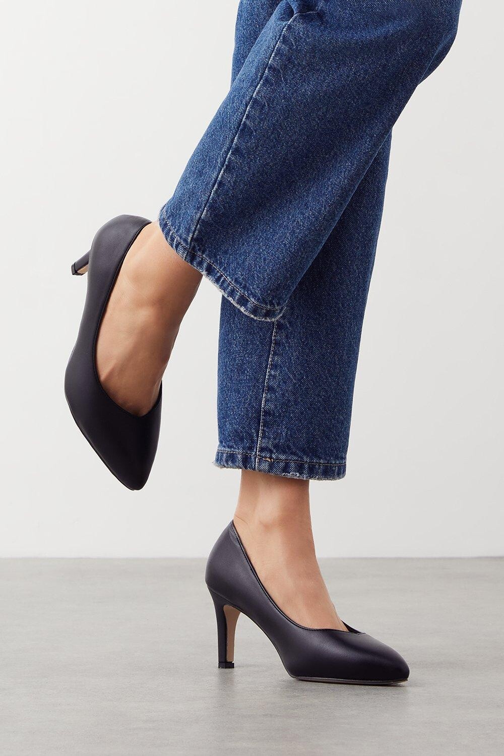 

Хорошо для подошвы: туфли-лодочки Emily широкого кроя Dorothy Perkins, черный