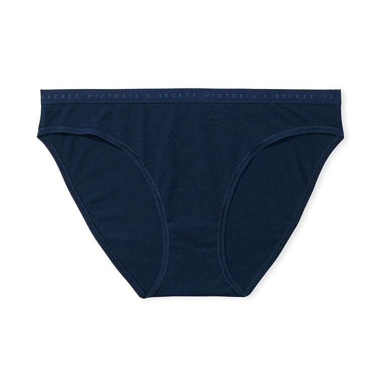 

Трусы Victoria's Secret Stretch Cotton Bikini, темно-синий