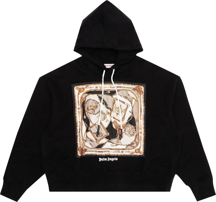 

Худи Palm Angels Foulard Hoodie 'Black/Multi', черный