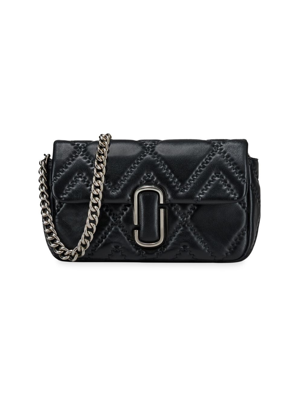 

Большая кожаная сумка через плечо Marc Jacobs, черный