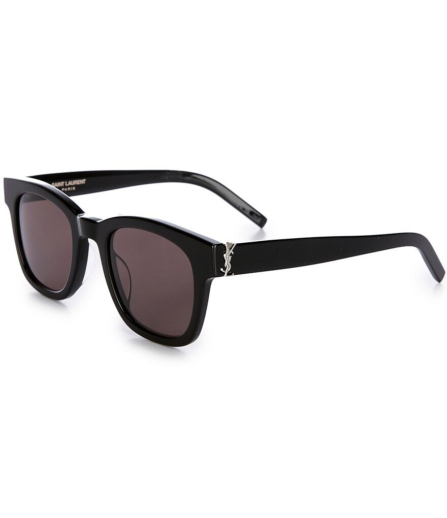 

Квадратные солнцезащитные очки унисекс Saint Laurent SLM124 49 мм, черный