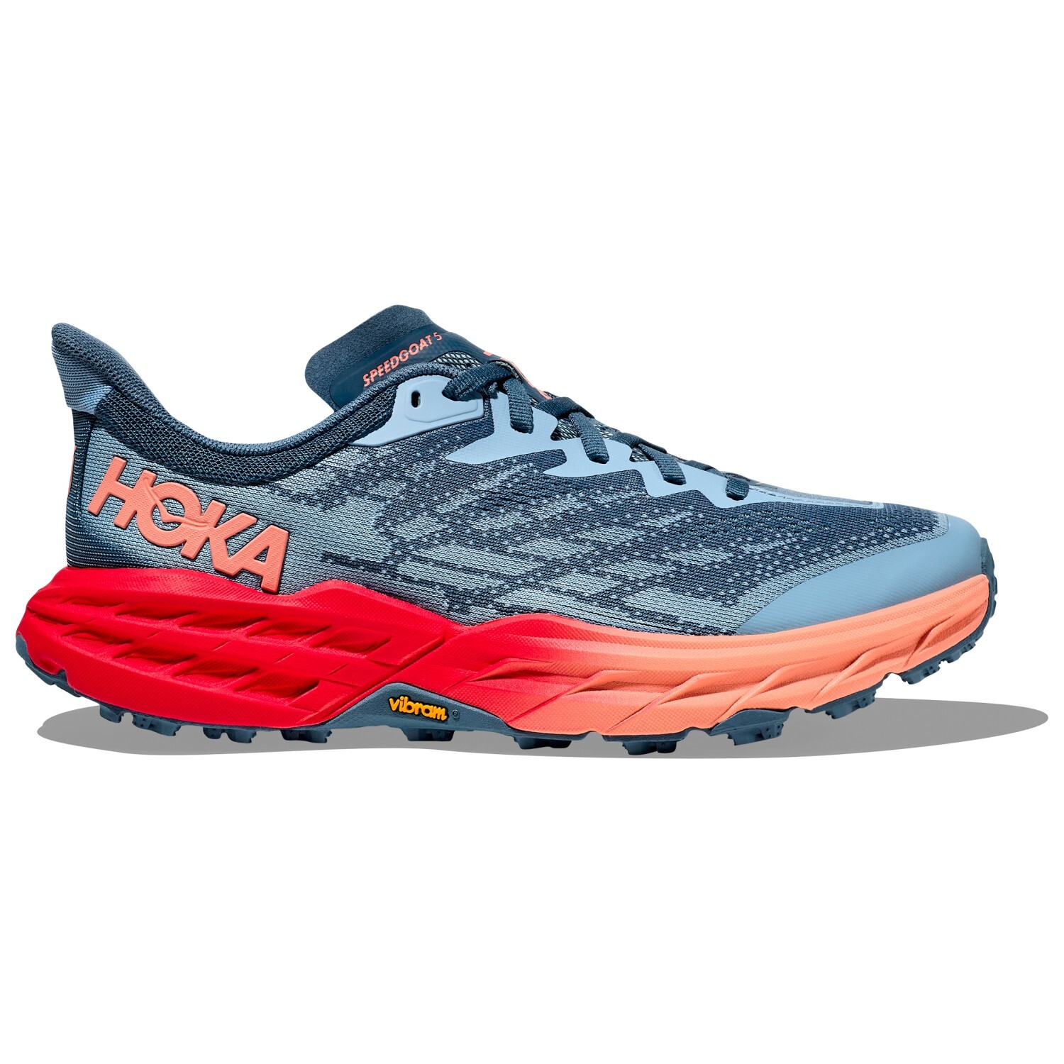 

Кроссовки для бега по пересеченной местности Hoka Women's Speedgoat 5, цвет Real Teal/Papaya