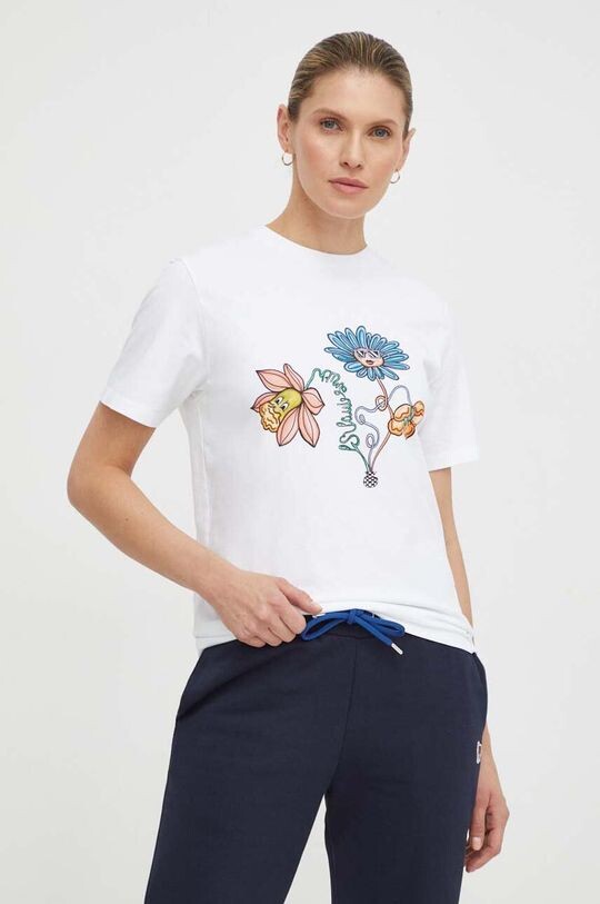 

Хлопковая футболка PS Paul Smith, белый