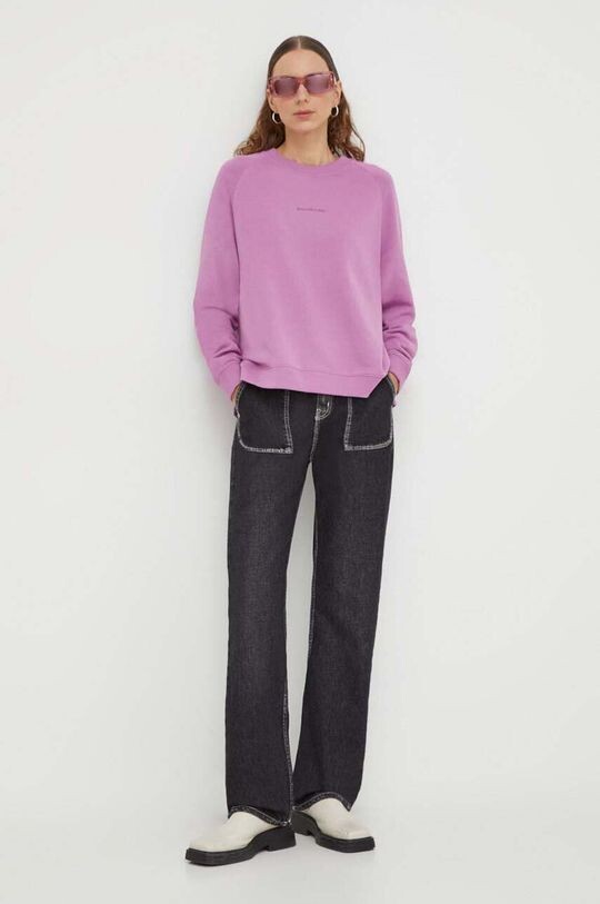 

Хлопковая толстовка DENIM Marc O'Polo, фиолетовый