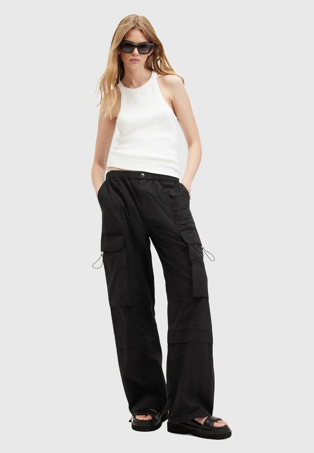 

Брюки в стиле милитари BARBARA TROUSER AllSaints, черный