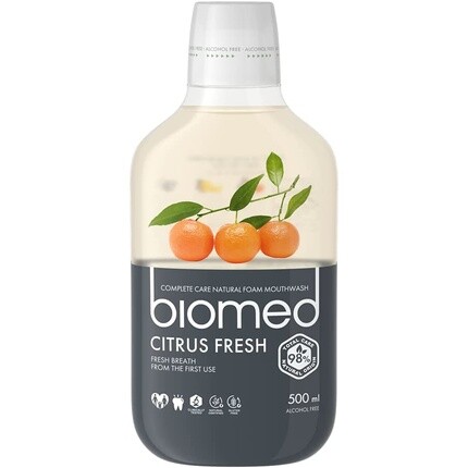 

Ополаскиватель для рта BIOMED Citrus Fresh от неприятного запаха изо рта – не содержит фтора и на 98% натуральный Splat