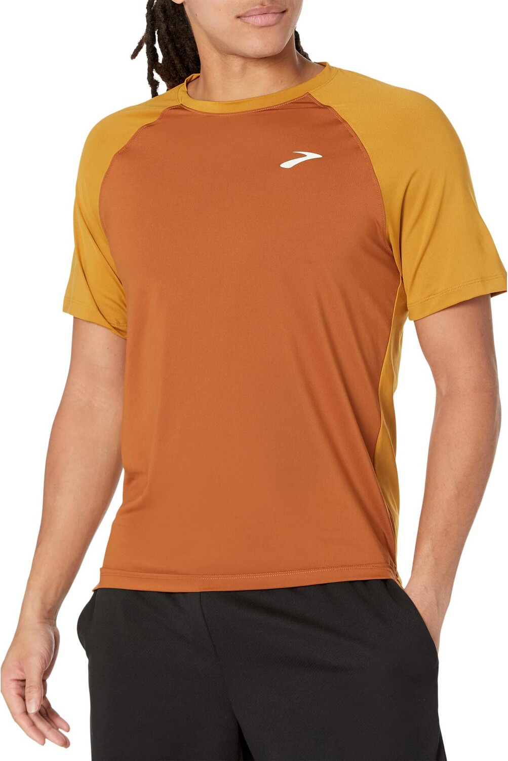 

Футболка Brooks Atmosphere Short Sleeve Tee 2.0, цвет Hazelwood/Ochre