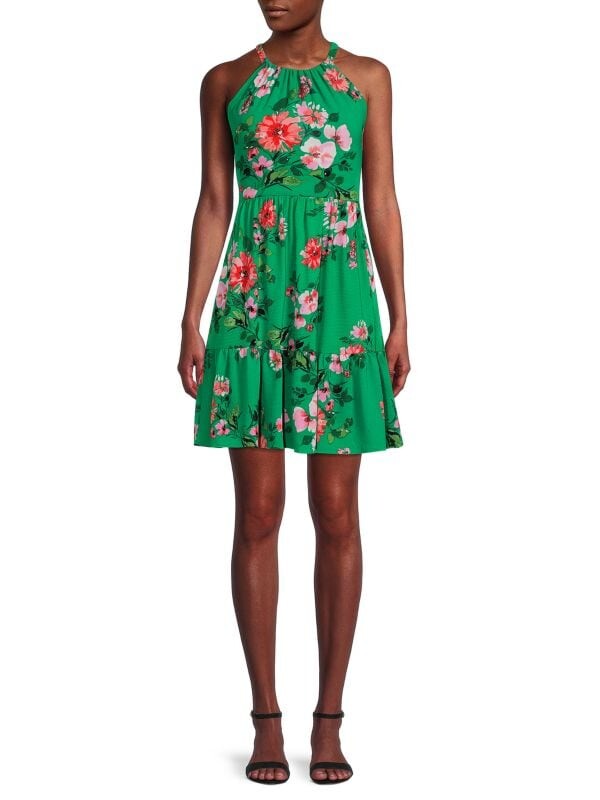 

Платье Vince Camuto с цветочным принтом, зеленый
