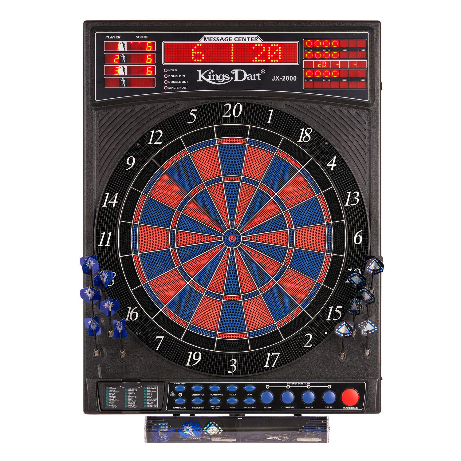 

Электронный дартс Kings Dart JX-2000 с прокручивающимся текстом и очень тонким, красный