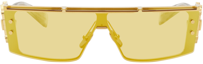 

Золотые солнцезащитные очки Wonder Boy III Balmain