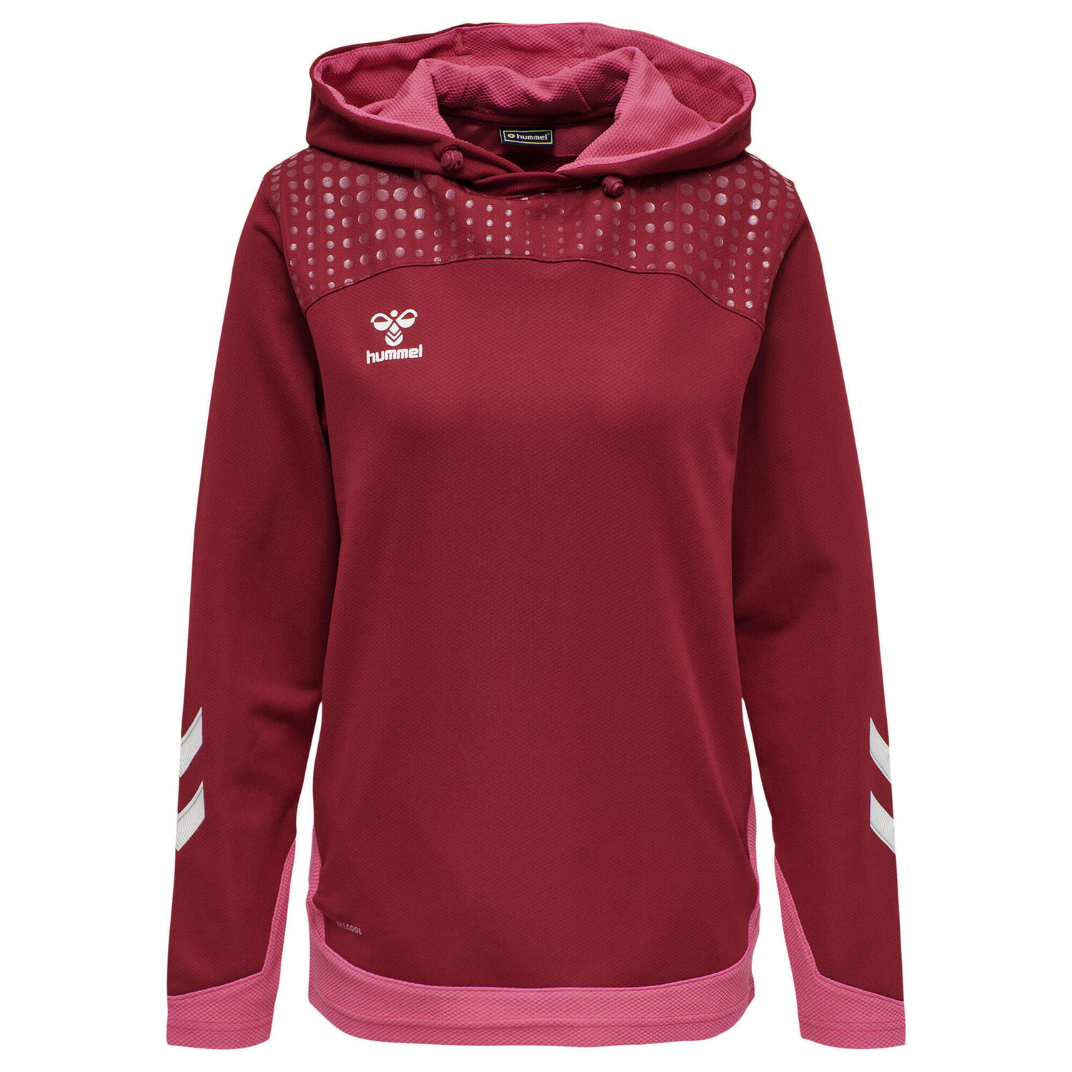 

Hmllead Women Poly Hoodie Poly Hoodie Ladies HUMMEL, бордо/бордо/бордо