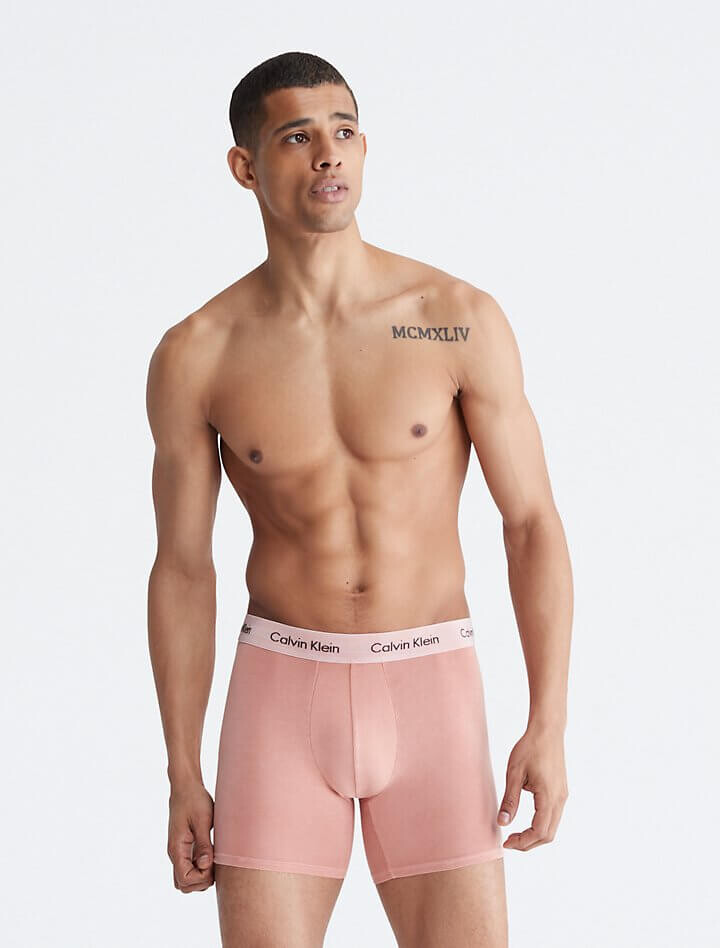 

Мужские трусы-брифы из натурального хлопка Calvin Klein, розовый