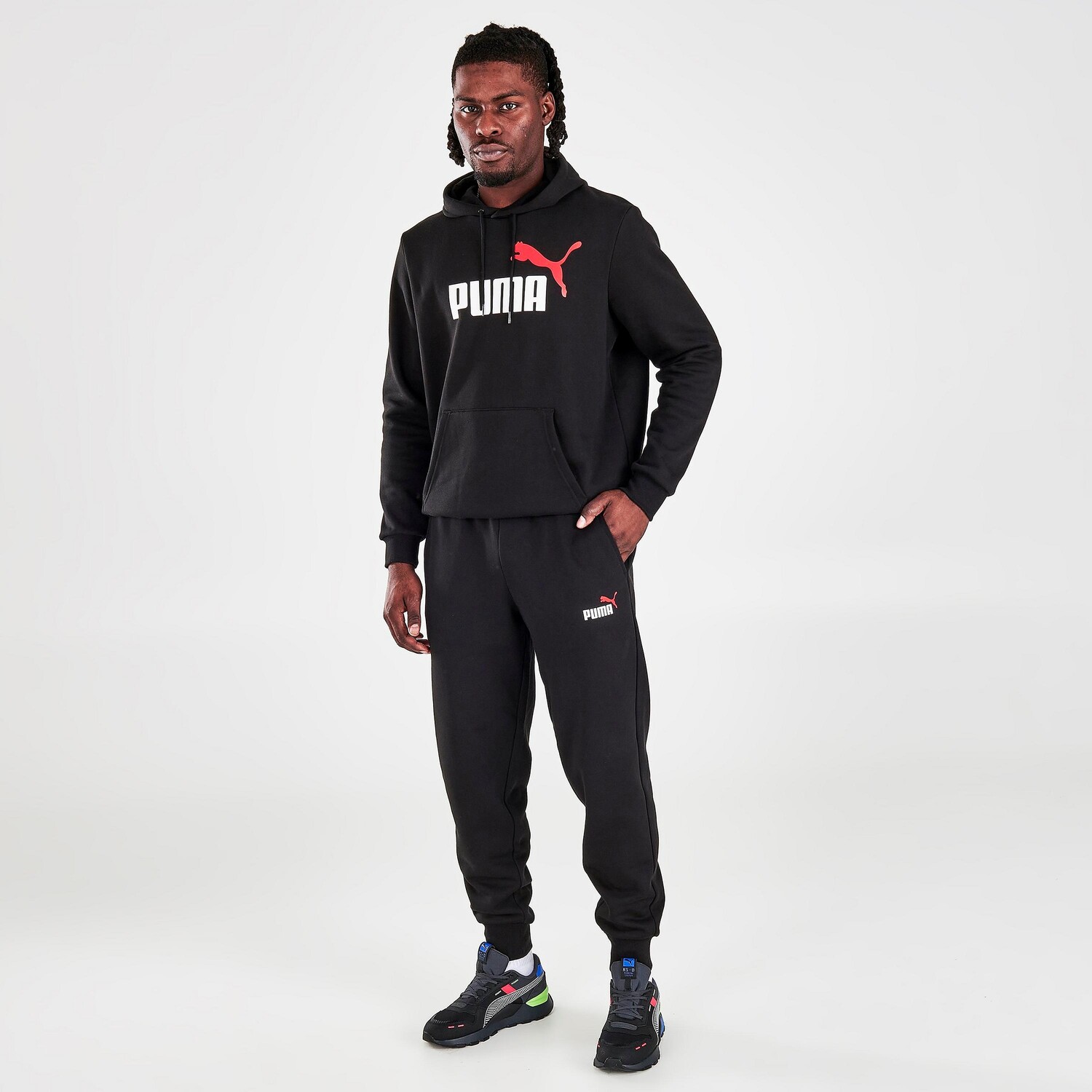 

Мужские брюки-джоггеры с логотипом Puma, черный