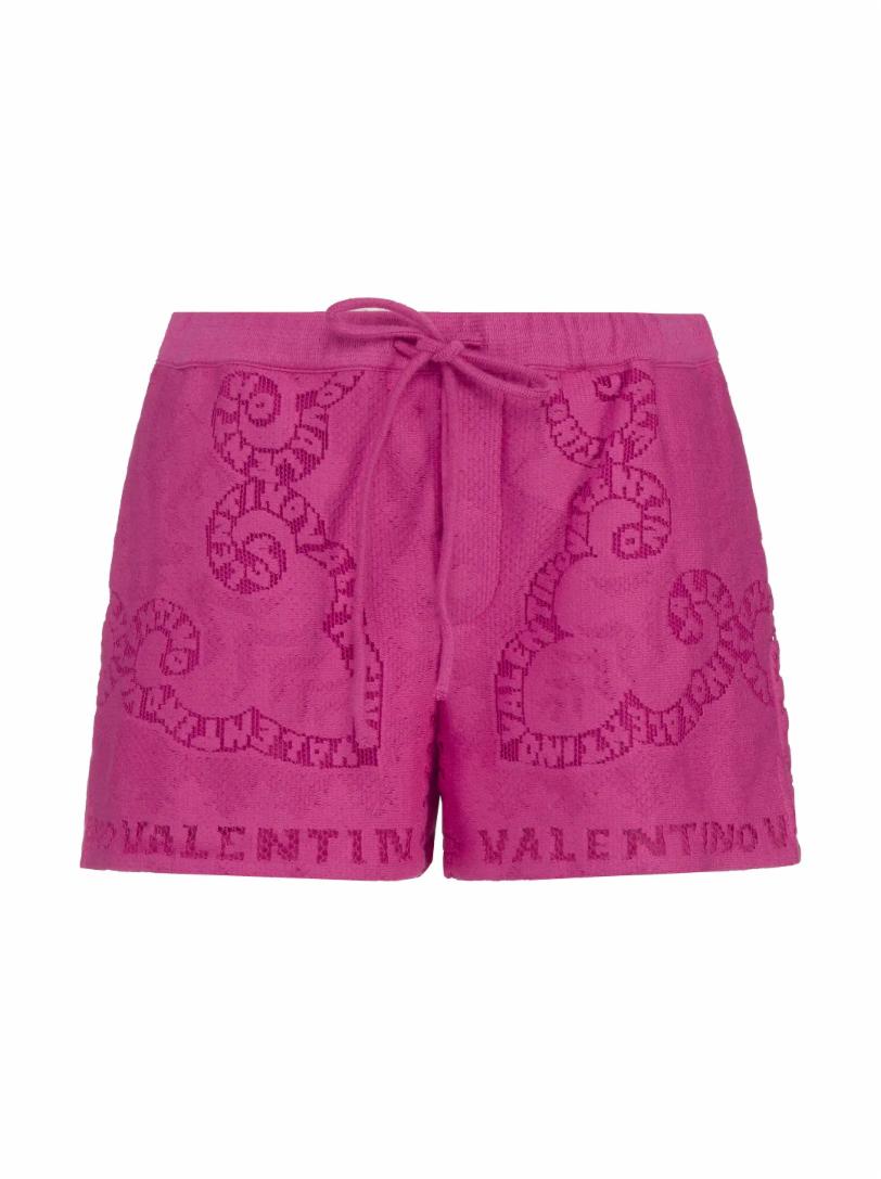 цена Хлопковые шорты с вышивкой Valentino