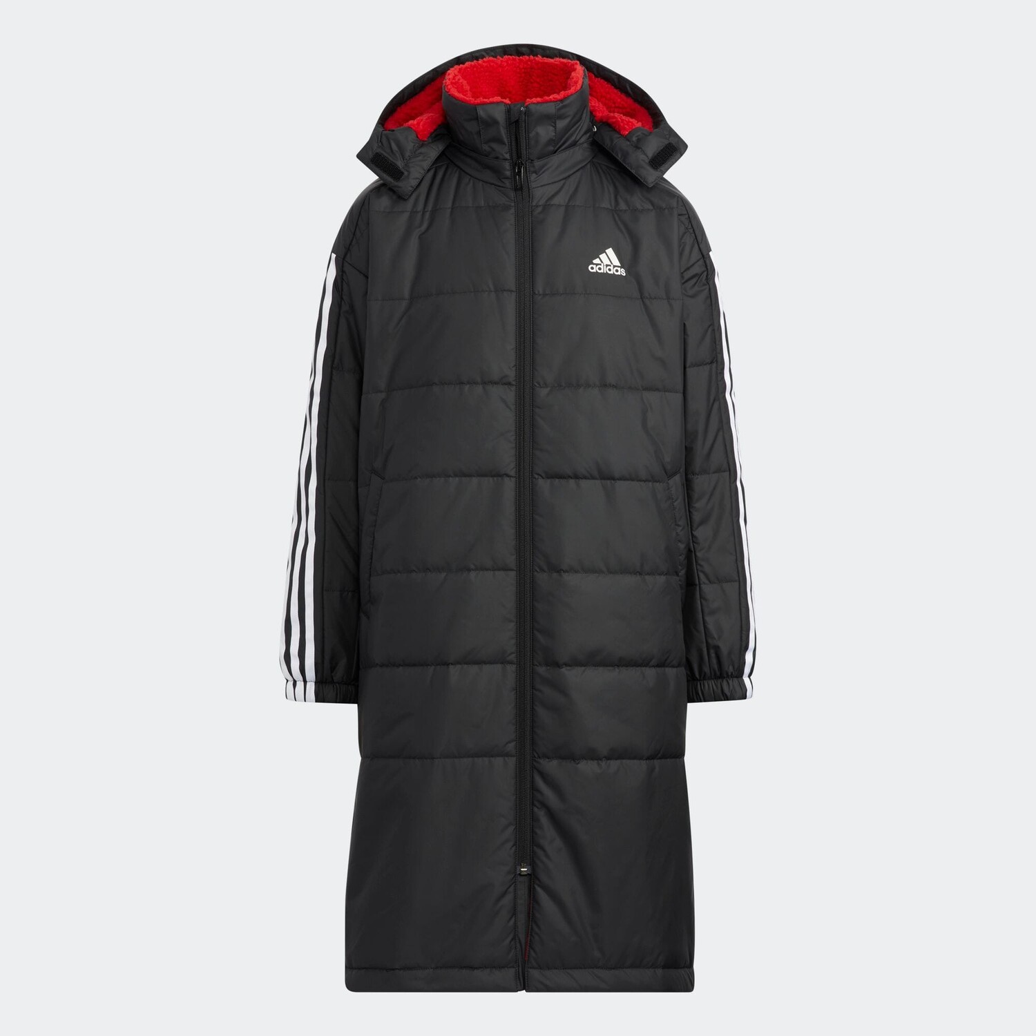 

Куртка Adidas, черный/белый/красный
