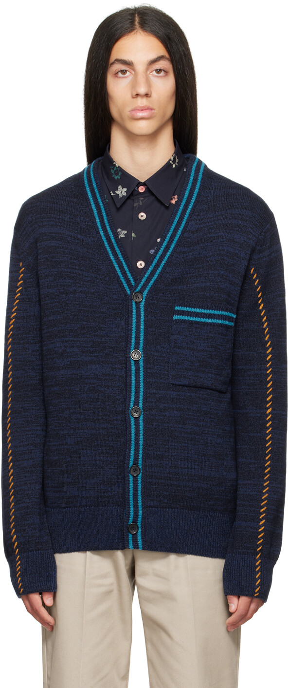 

Синий кардиган с Y-образным вырезом PS by Paul Smith