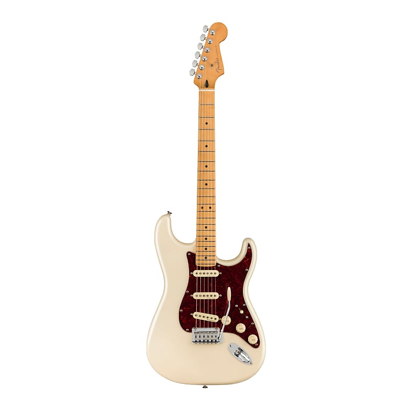 6-струнная электрогитара Fender Player Plus Stratocaster (для правой руки, олимпийская жемчужина) Fender Player Plus Stratocaster 6-String Electric Guitar (Olympic Pearl)