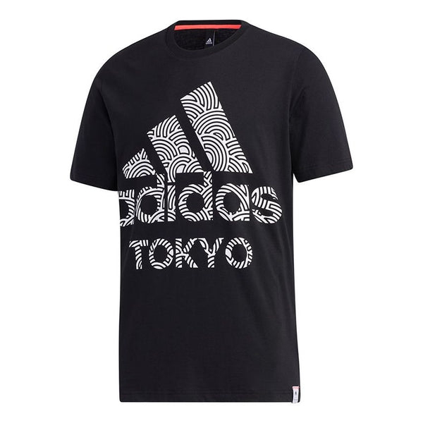 товар 26459 ss 1000051613 Футболка Adidas Tyo Ss Tee M Alphabet Printing Casual Sports Short Sleeve Black, Черный