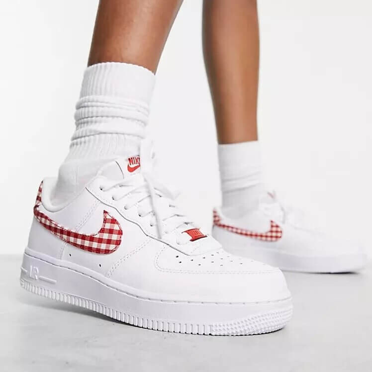 

Кроссовки Nike Air Force 1 '07 Gingham, белый