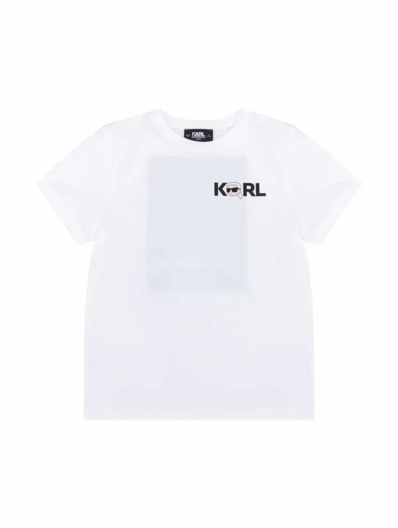 

Хлопковая футболка с логотипом Karl Lagerfeld