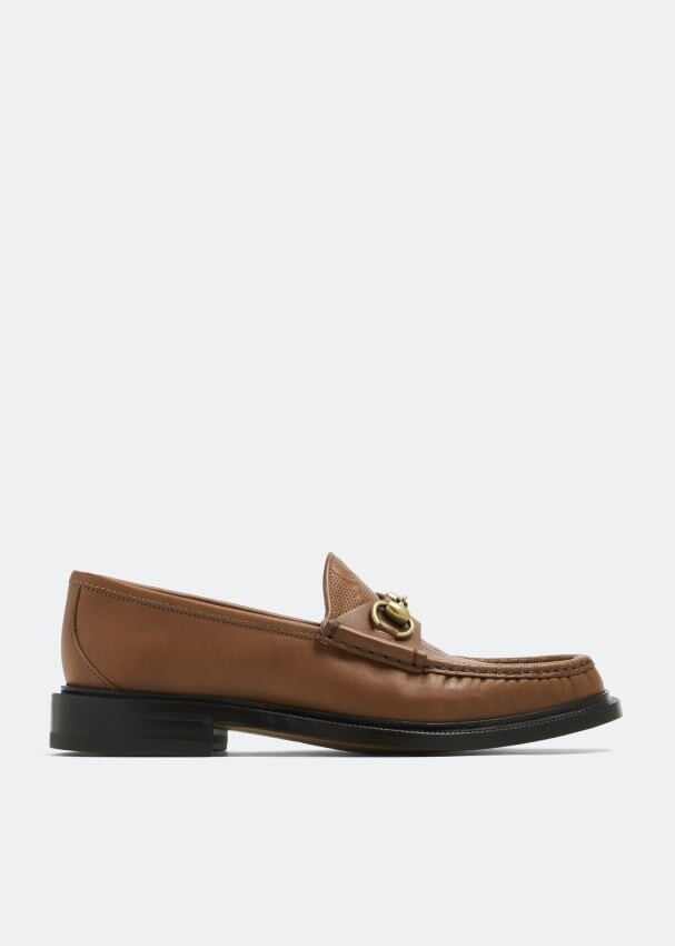 

Лоферы GUCCI Horsebit loafers, коричневый