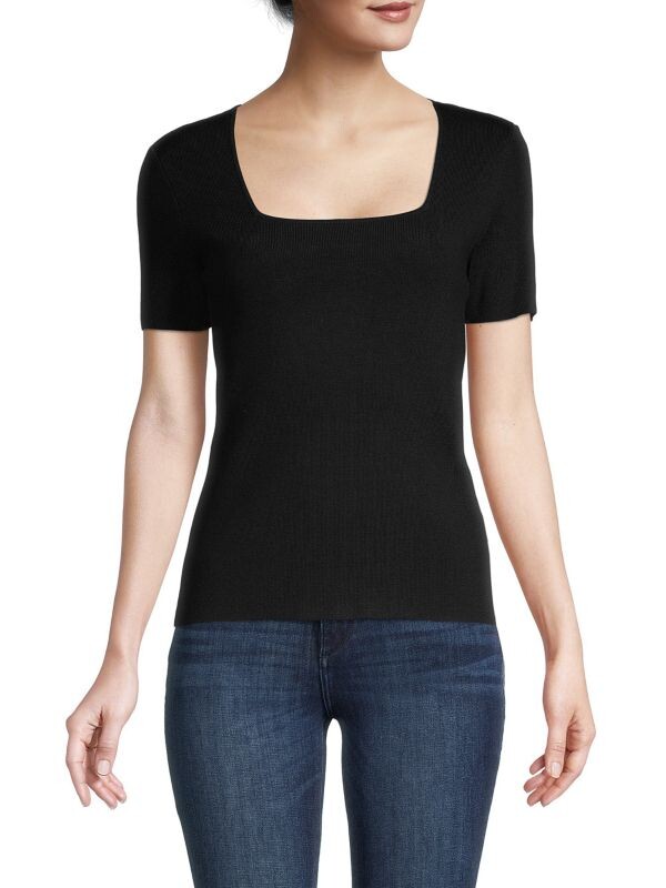 

Топ в рубчик Saks Fifth Avenue Black